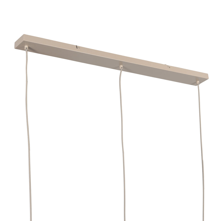 Travino 4599CR hanglamp – linnen & travertin, stijlvol boven de tafel