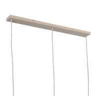 Travino 4599CR hanglamp – linnen & travertin, stijlvol boven de tafel