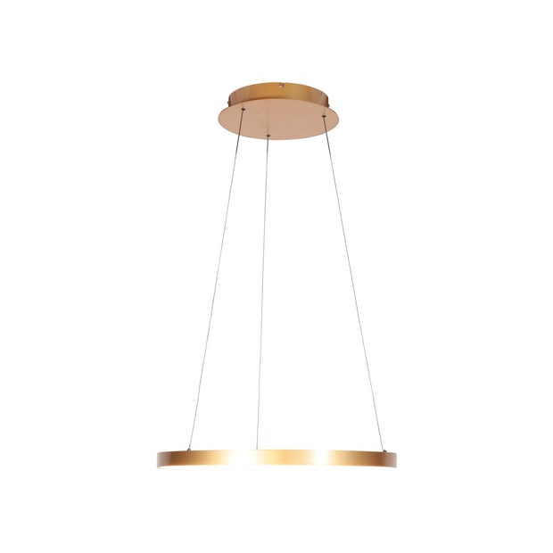 Gouden hanglamp Ringlede 4612GO, met kabellift