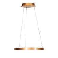 Gouden hanglamp Ringlede 4612GO, met kabellift