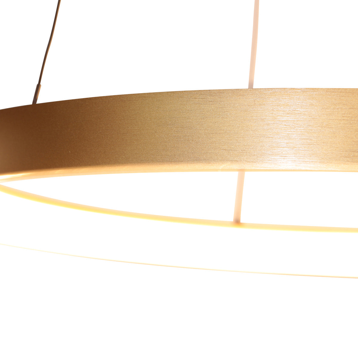 Gouden hanglamp Ringlede 4612GO, met kabellift