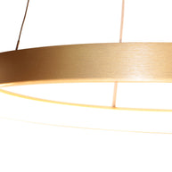 Gouden hanglamp Ringlede 4612GO, met kabellift