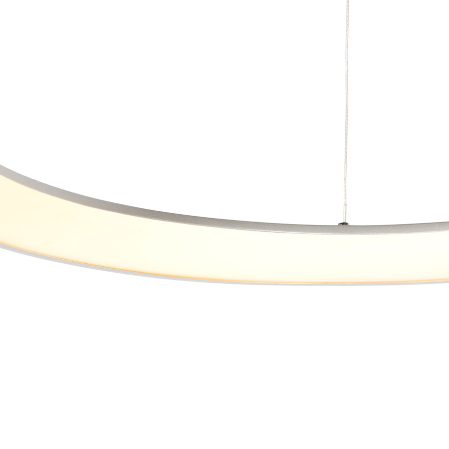 Stalen hanglamp Ringlede 4612ST met kabelhefsysteem