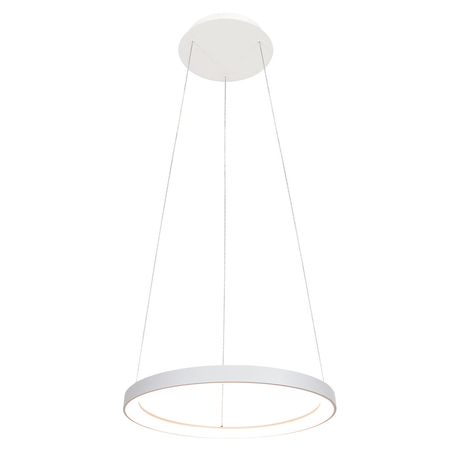 Witte hanglamp Ringlede 4612W met kabelhefsysteem