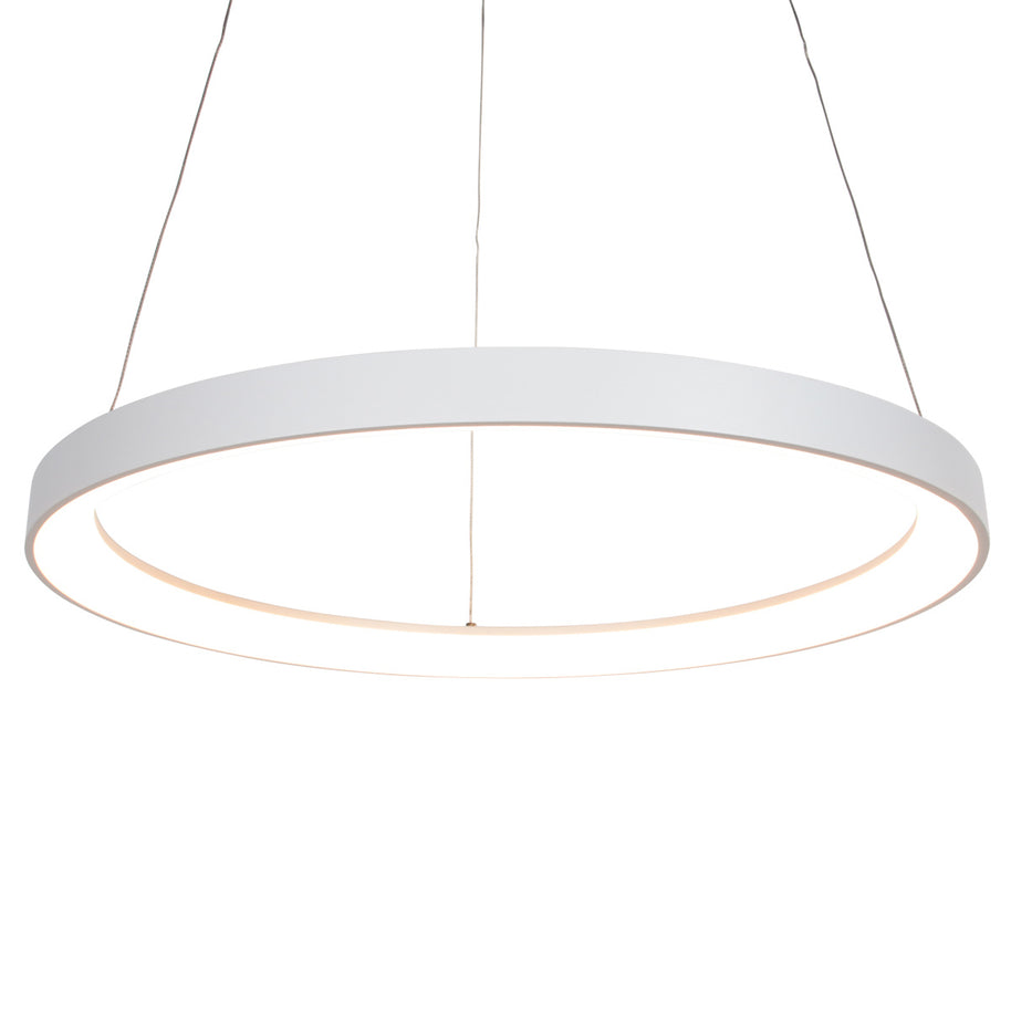 Witte hanglamp Ringlede 4612W met kabelhefsysteem