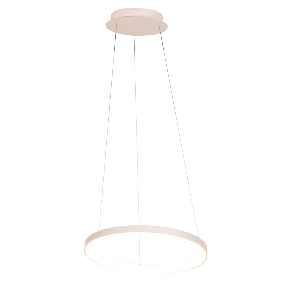 Witte hanglamp Ringlede 4612W met kabelhefsysteem