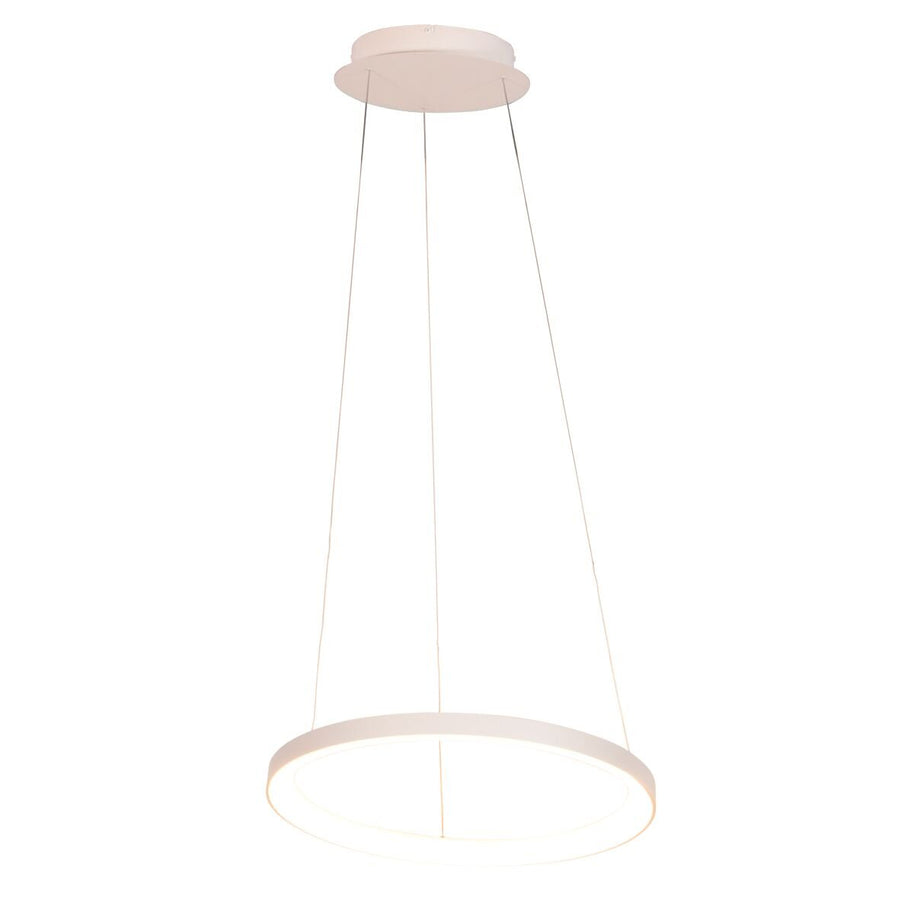 Witte hanglamp Ringlede 4612W met kabelhefsysteem