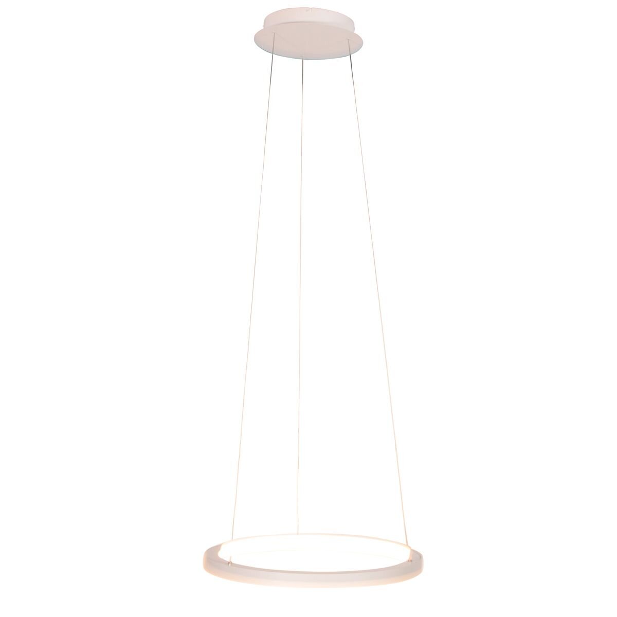 Witte hanglamp Ringlede 4612W met kabelhefsysteem