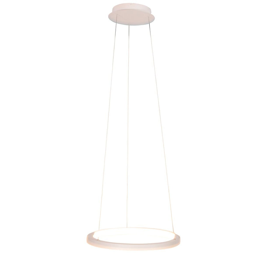 Witte hanglamp Ringlede 4612W met kabelhefsysteem