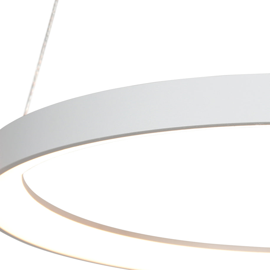 Witte hanglamp Ringlede 4612W met kabelhefsysteem