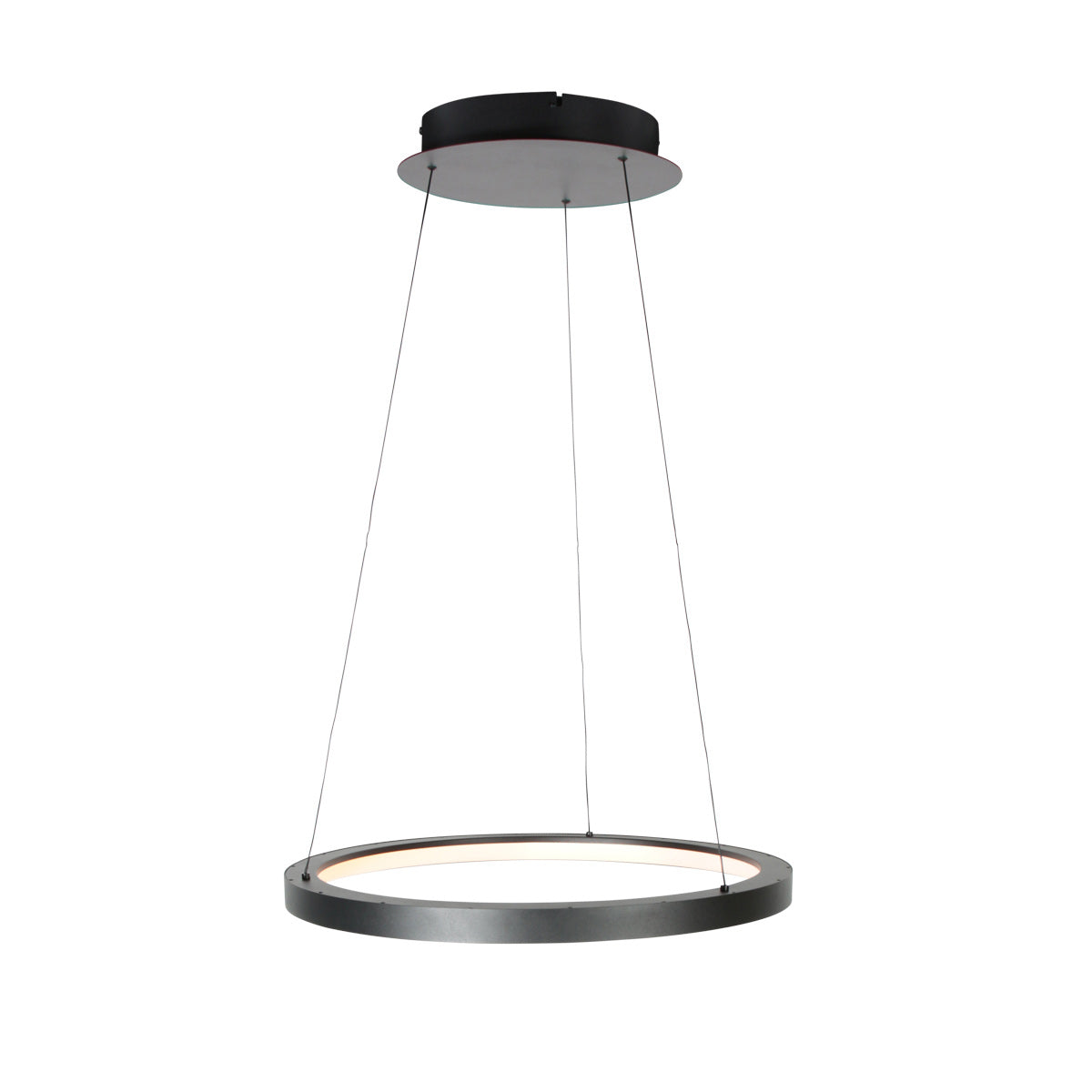 Zwarte hanglamp Ringlede 4612ZW met kabel-liftsysteem