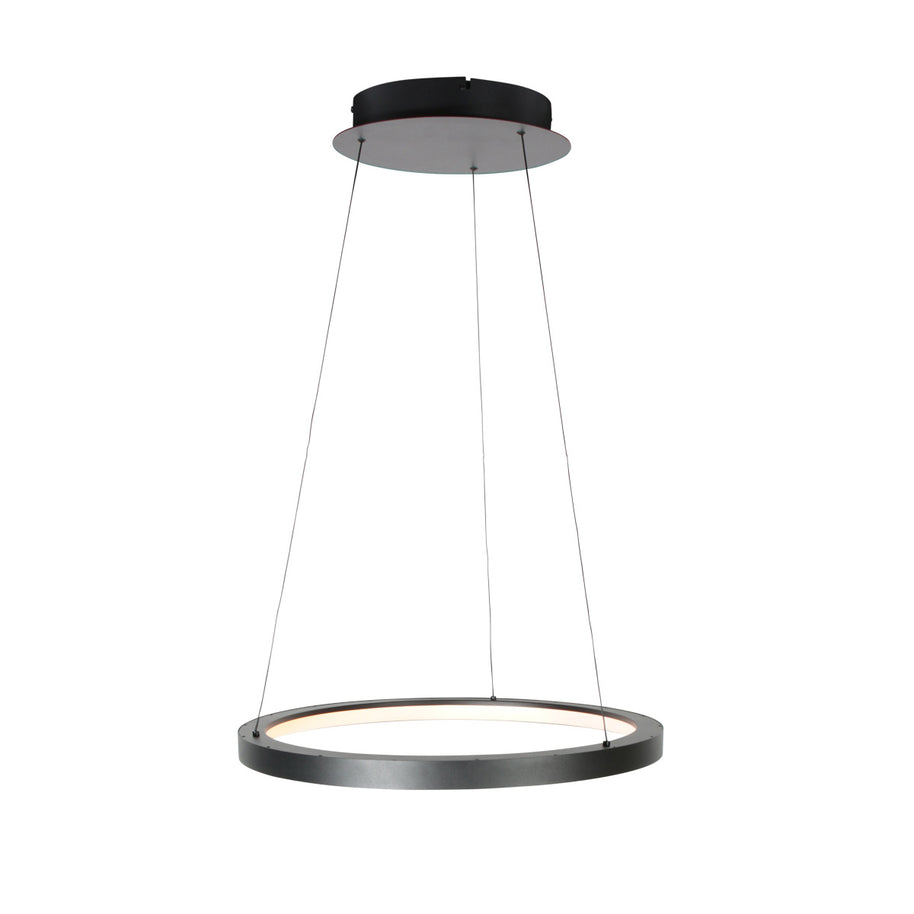 Zwarte hanglamp Ringlede 4612ZW met kabel-liftsysteem
