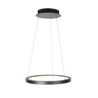 Zwarte hanglamp Ringlede 4612ZW met kabel-liftsysteem