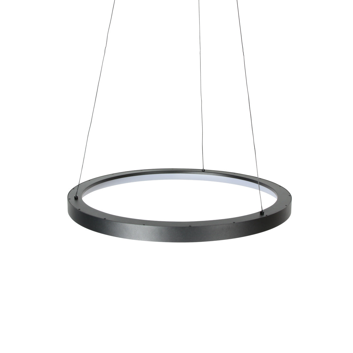 Zwarte hanglamp Ringlede 4612ZW met kabel-liftsysteem