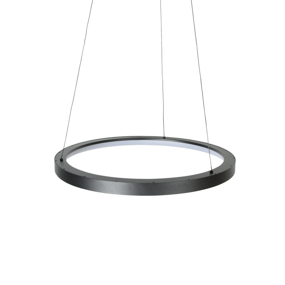 Zwarte hanglamp Ringlede 4612ZW met kabel-liftsysteem