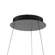 Zwarte hanglamp Ringlede 4612ZW met kabel-liftsysteem