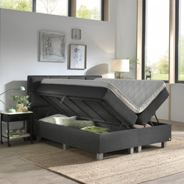 Opbergboxspring Grande Antraciet 160x200