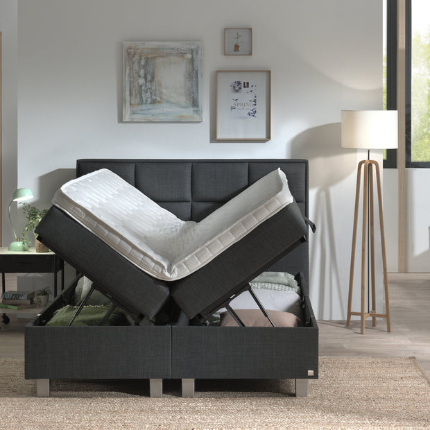 Opbergboxspring Grande Antraciet 180x200