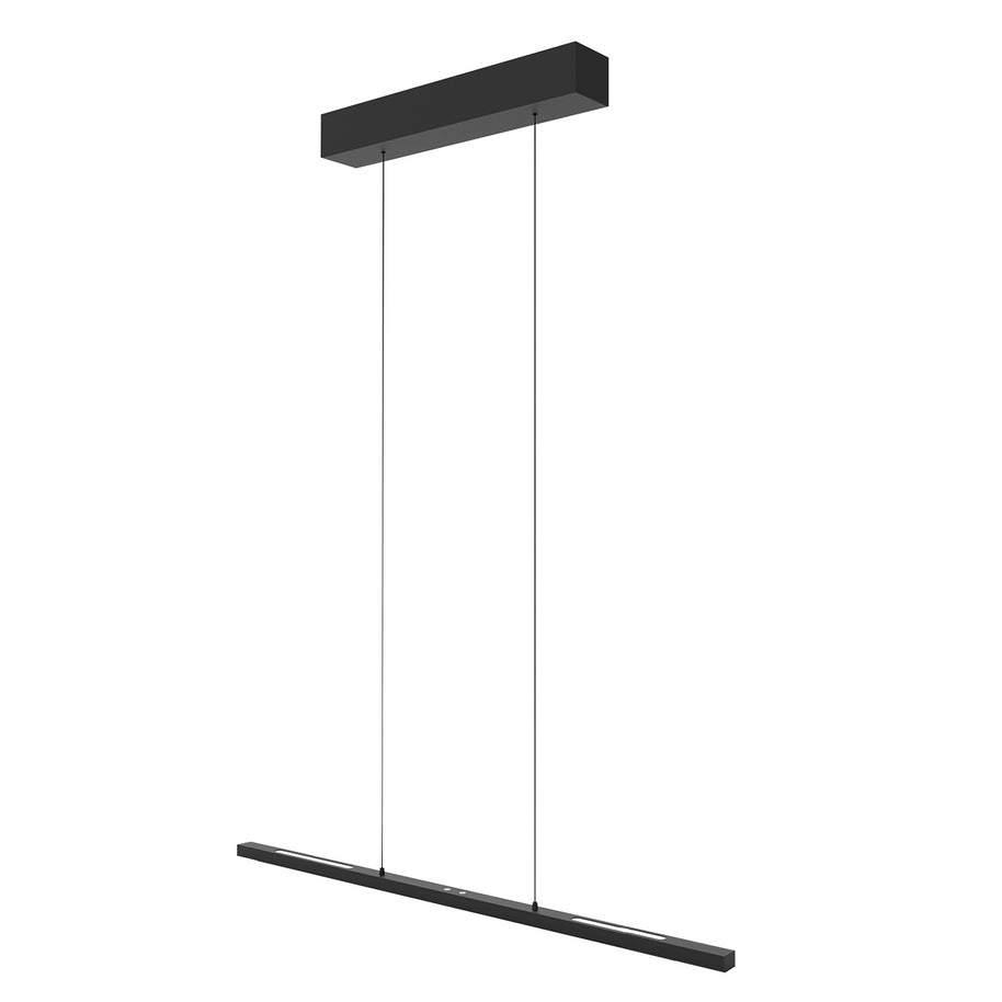 Hanglamp Bande 4906ZW zwarte hanglamp met kabellift 80 cm breed