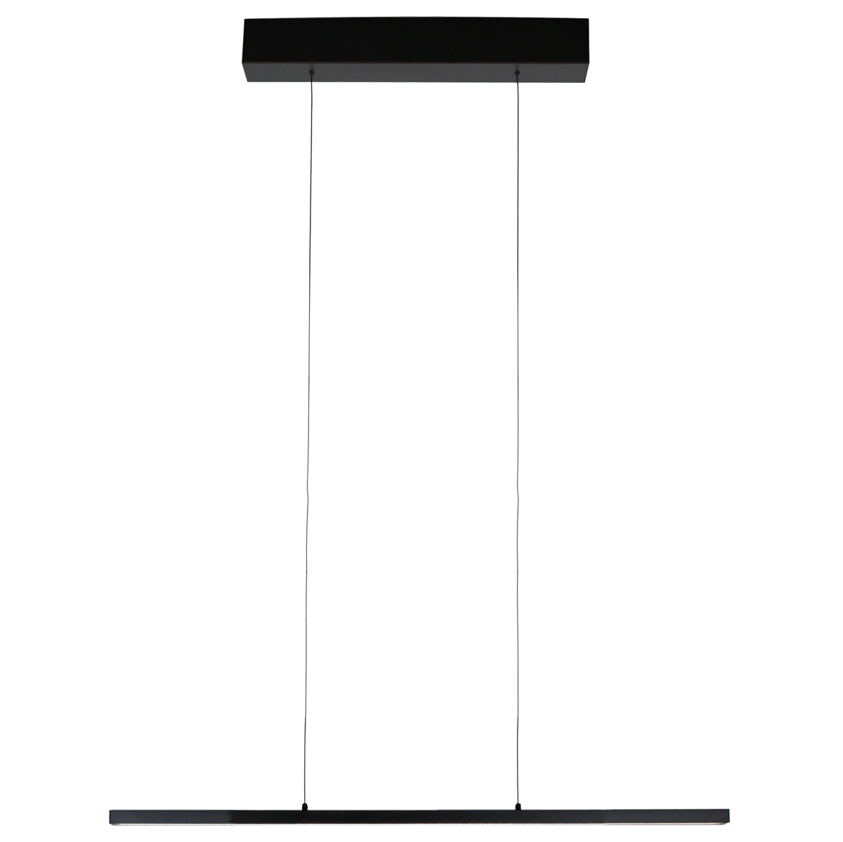 Hanglamp Bande 4906ZW zwarte hanglamp met kabellift 80 cm breed