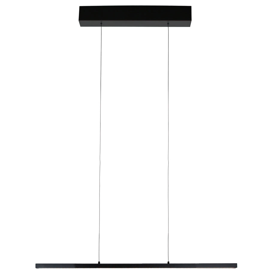 Hanglamp Bande 4906ZW zwarte hanglamp met kabellift 80 cm breed