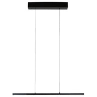 Hanglamp Bande 4906ZW zwarte hanglamp met kabellift 80 cm breed