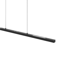 Hanglamp Bande 4906ZW zwarte hanglamp met kabellift 80 cm breed