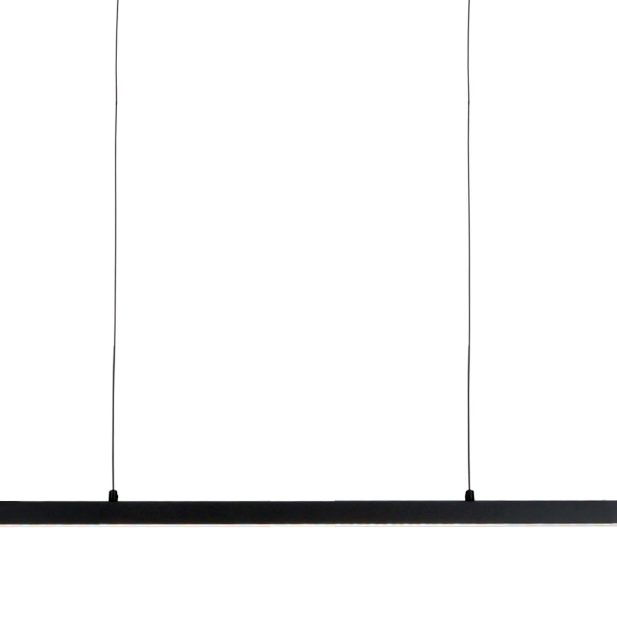 Hanglamp Bande 4906ZW zwarte hanglamp met kabellift 80 cm breed