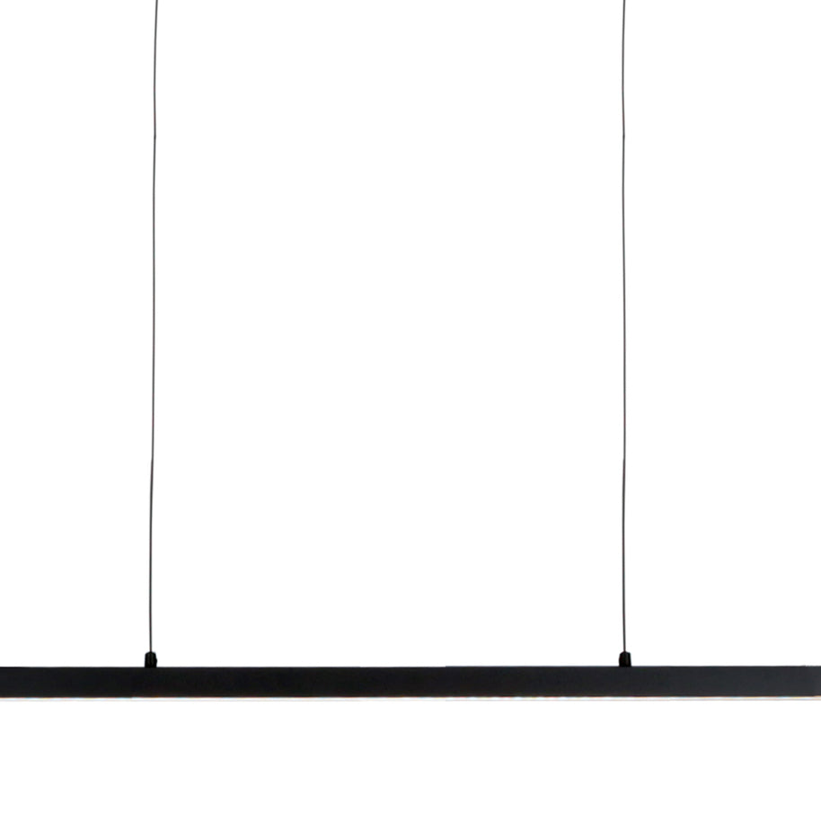 Hanglamp Bande 4906ZW zwarte hanglamp met kabellift 80 cm breed