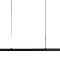 Hanglamp Bande 4906ZW zwarte hanglamp met kabellift 80 cm breed