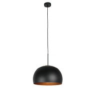 Hanglamp Globe Zwart 4913ZW zwart/goud Ø40 sfeervolle pendel