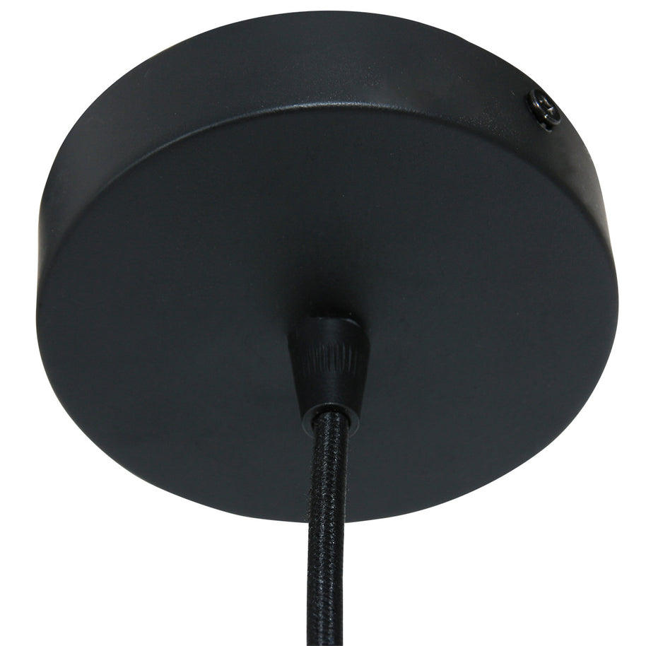 Hanglamp Globe Zwart 4913ZW zwart/goud Ø40 sfeervolle pendel
