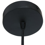 Hanglamp Globe Zwart 4913ZW zwart/goud Ø40 sfeervolle pendel