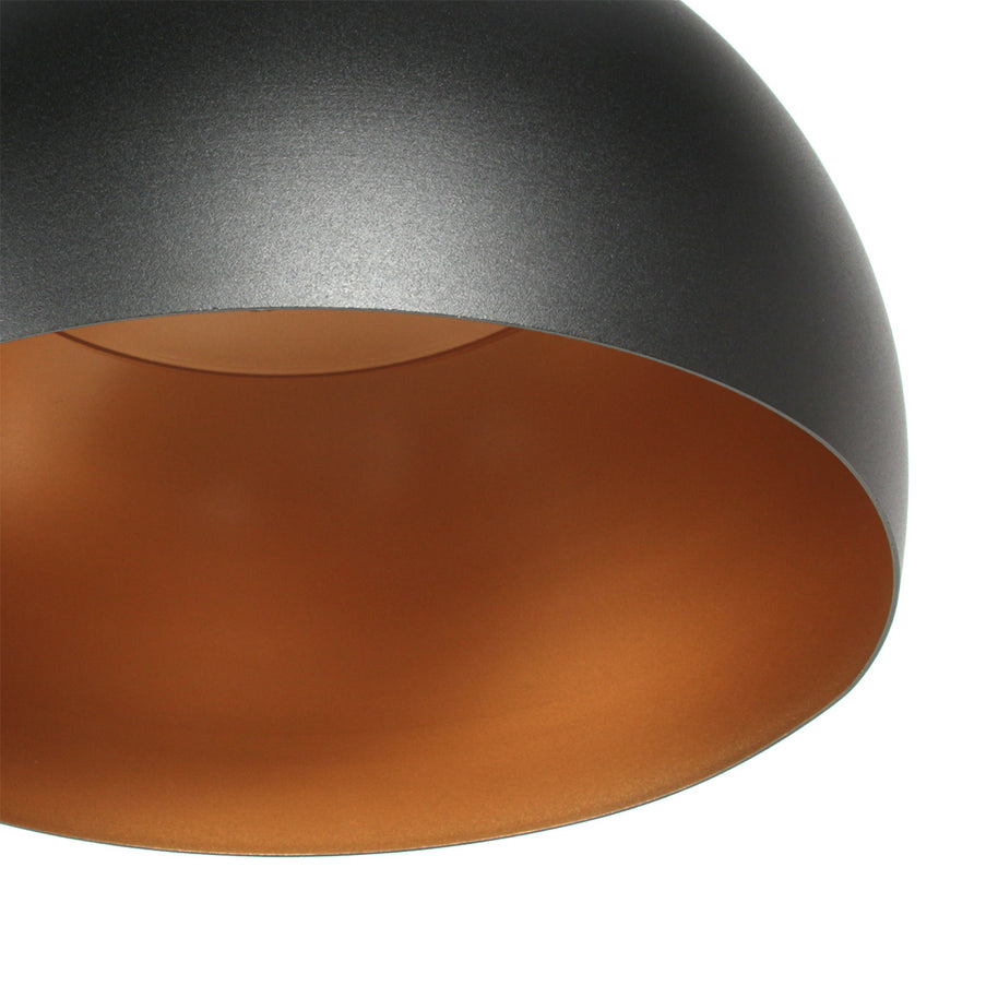 Hanglamp Globe Zwart 4913ZW zwart/goud Ø40 sfeervolle pendel