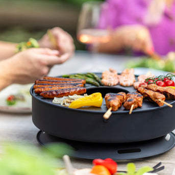 Onyx Mesa tafel-vuurschaal/grill zwart
