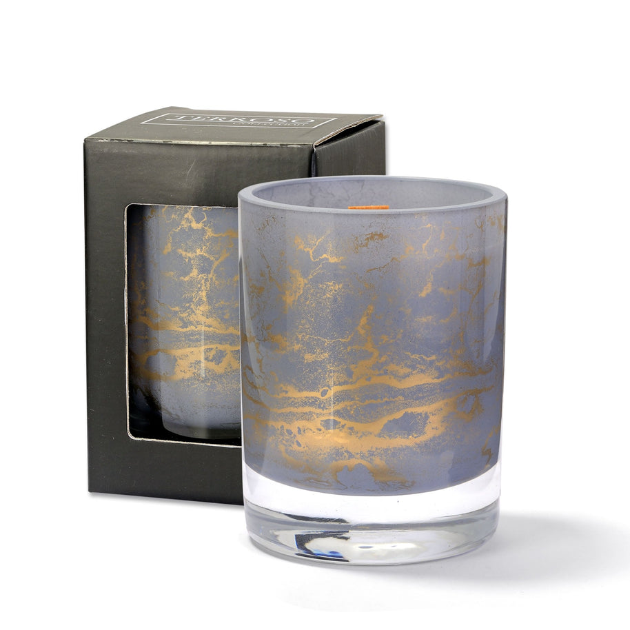 Terroso® Geurkaars Grijs Marmer - Glas