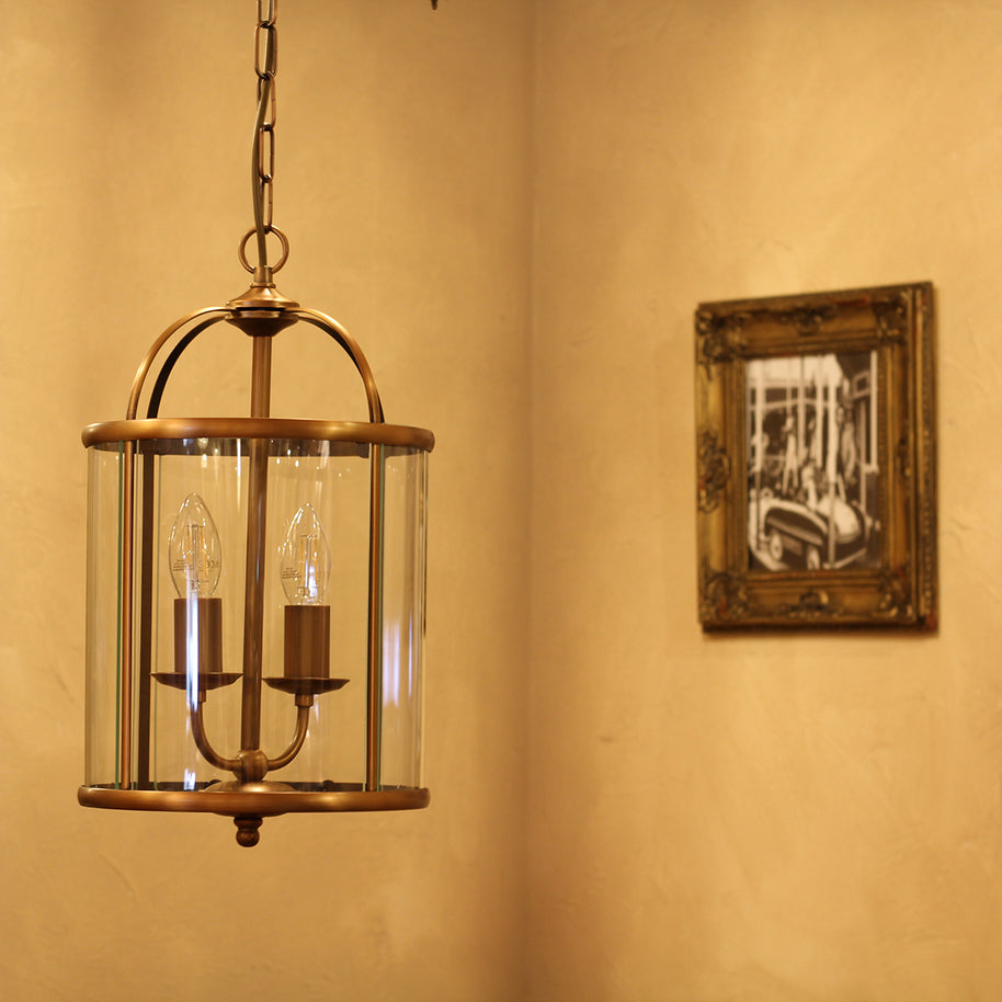 Hanglamp Pimpernel 5971BR brons met helder glas Ø23 cm