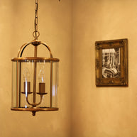 Hanglamp Pimpernel 5971BR brons met helder glas Ø23 cm