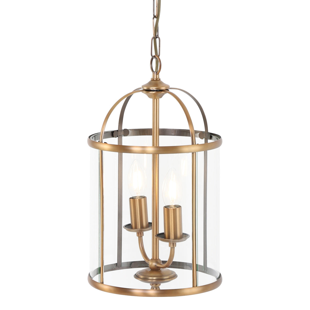 Hanglamp Pimpernel 5971BR brons met helder glas Ø23 cm