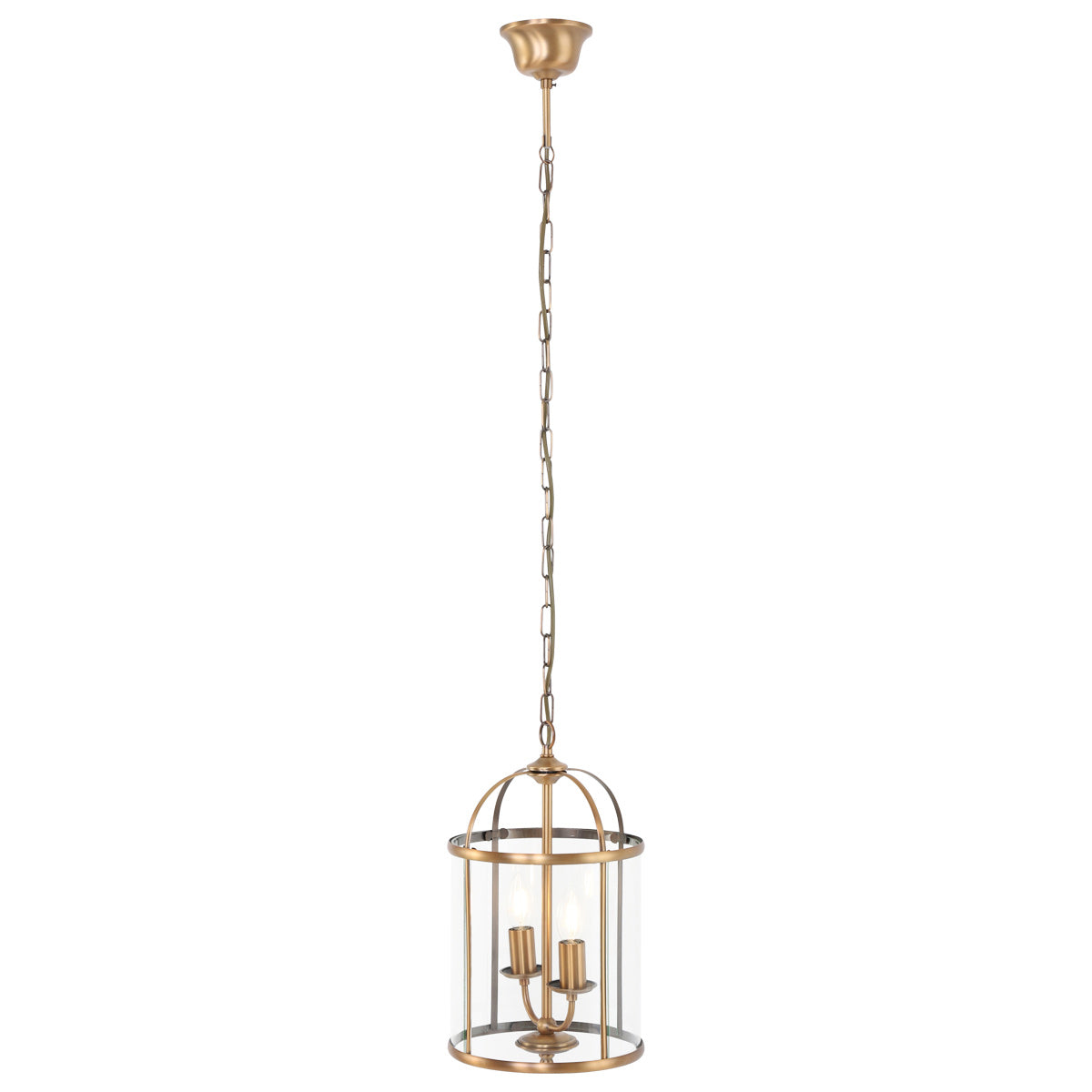 Hanglamp Pimpernel 5971BR brons met helder glas Ø23 cm