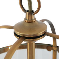 Hanglamp Pimpernel 5971BR brons met helder glas Ø23 cm