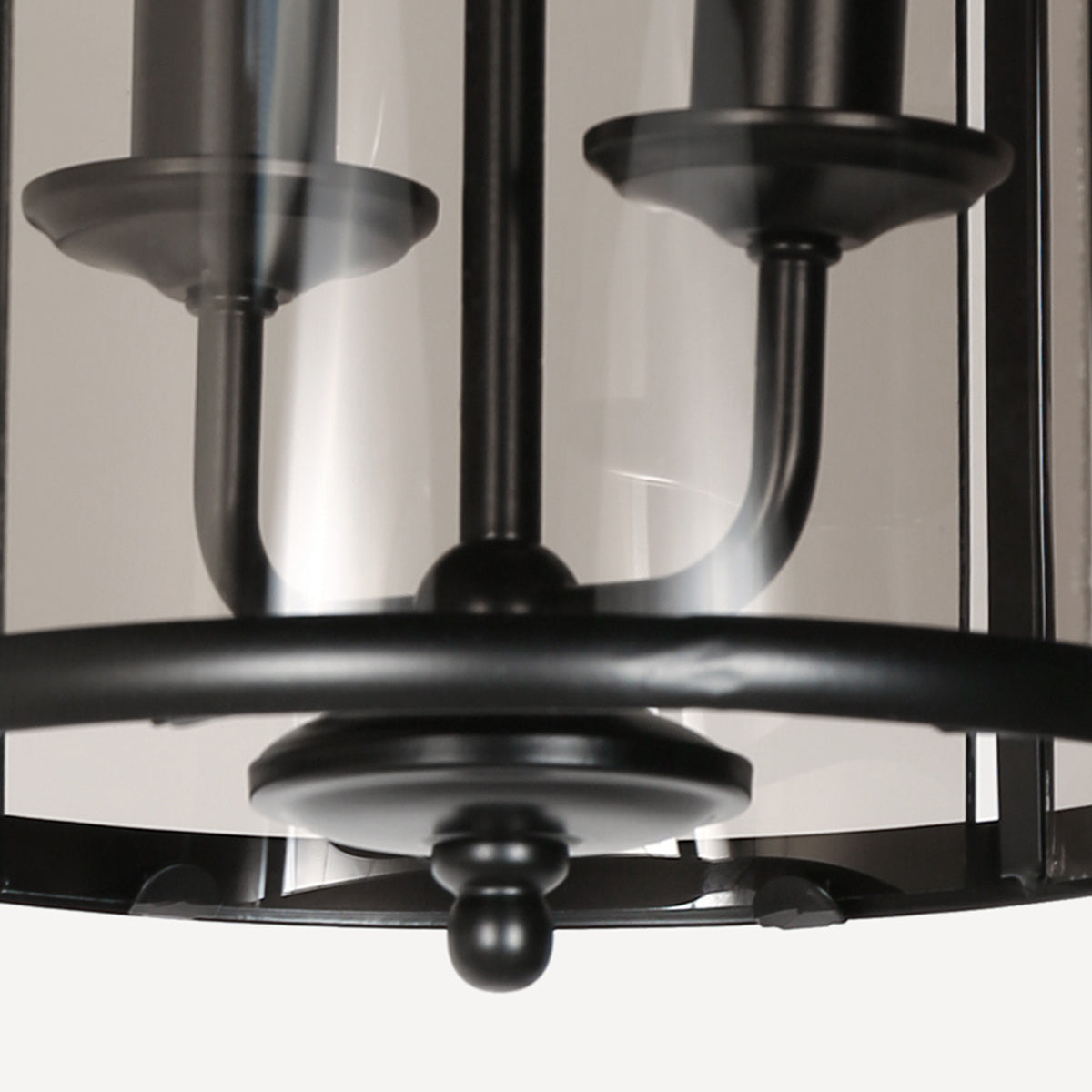 Hanglamp Pimpernel 5971ZW zwart met rookglas Ø23 cm