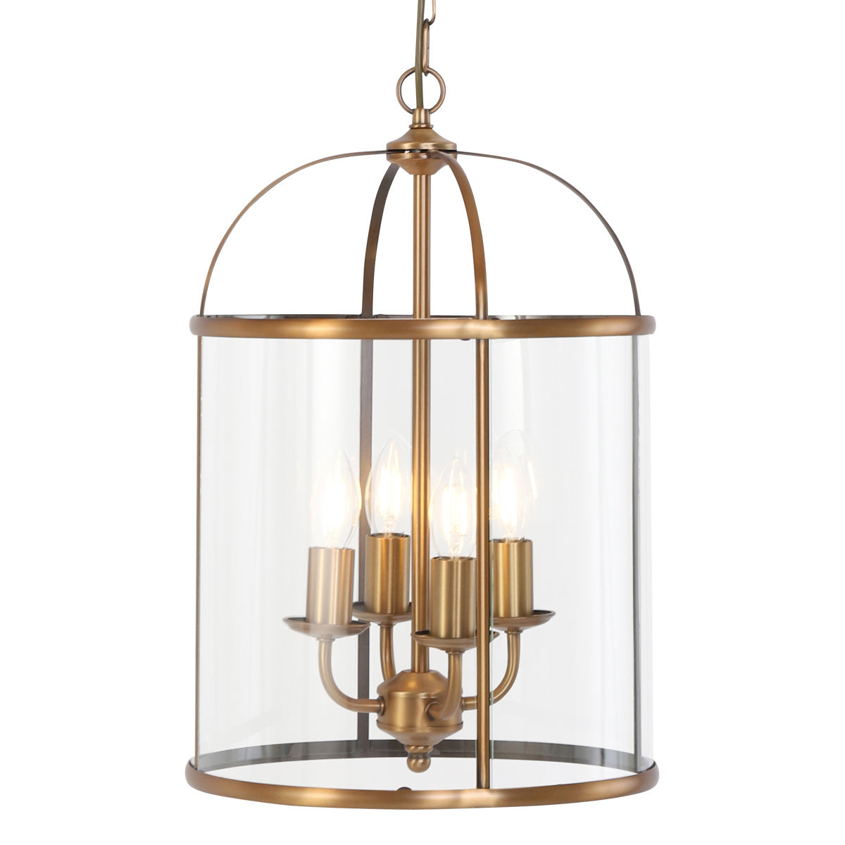 Hanglamp Pimpernel 5972BR brons met helder glas Ø25 cm