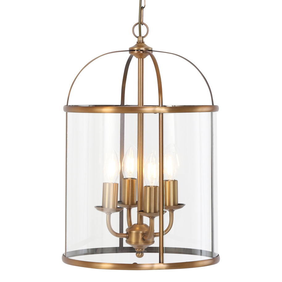 Hanglamp Pimpernel 5972BR brons met helder glas Ø25 cm