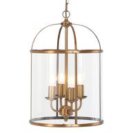 Hanglamp Pimpernel 5972BR brons met helder glas Ø25 cm