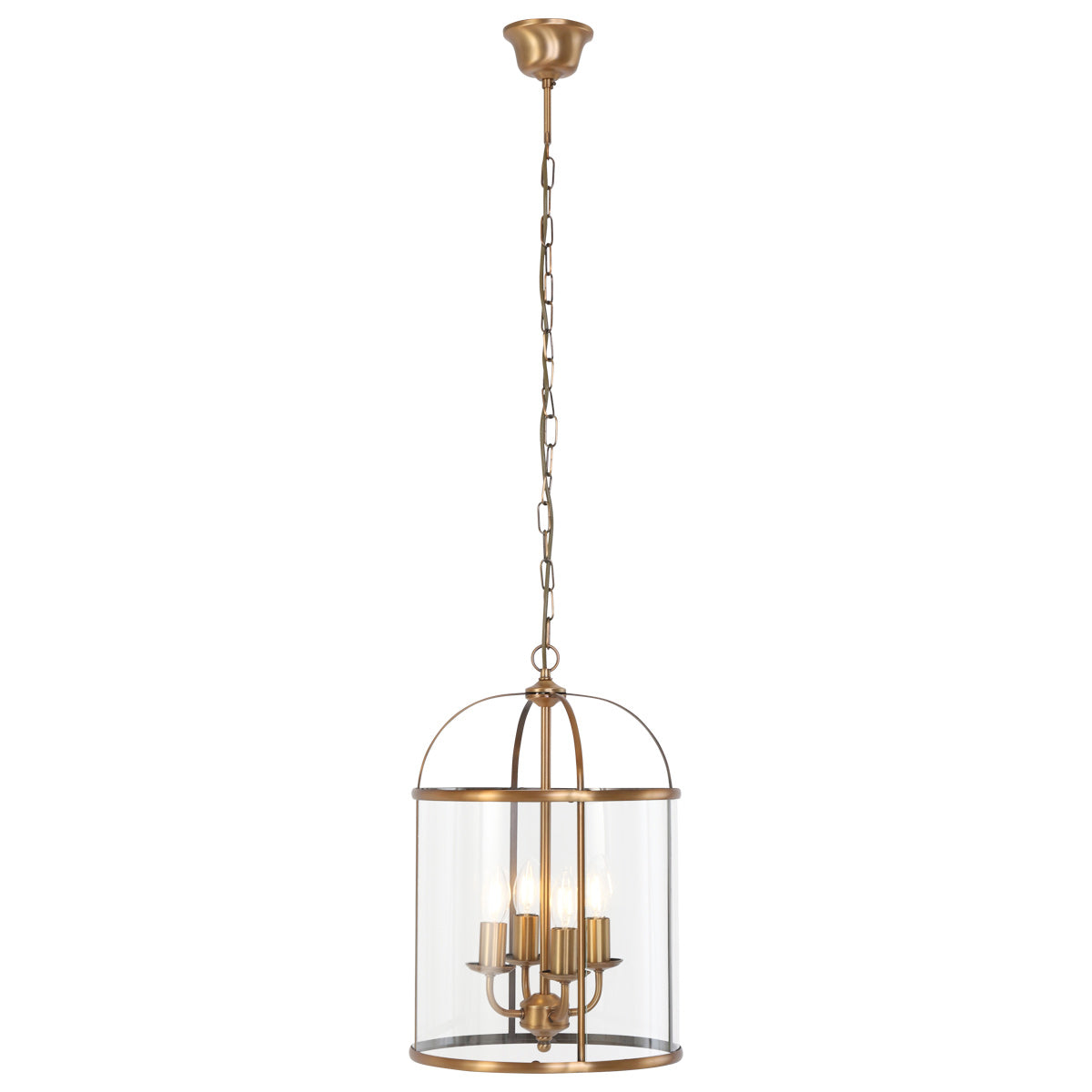 Hanglamp Pimpernel 5972BR brons met helder glas Ø25 cm