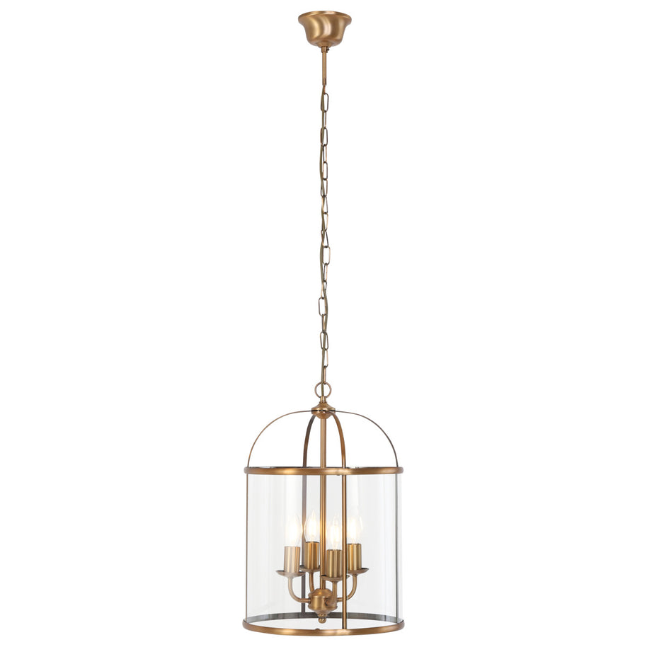 Hanglamp Pimpernel 5972BR brons met helder glas Ø25 cm