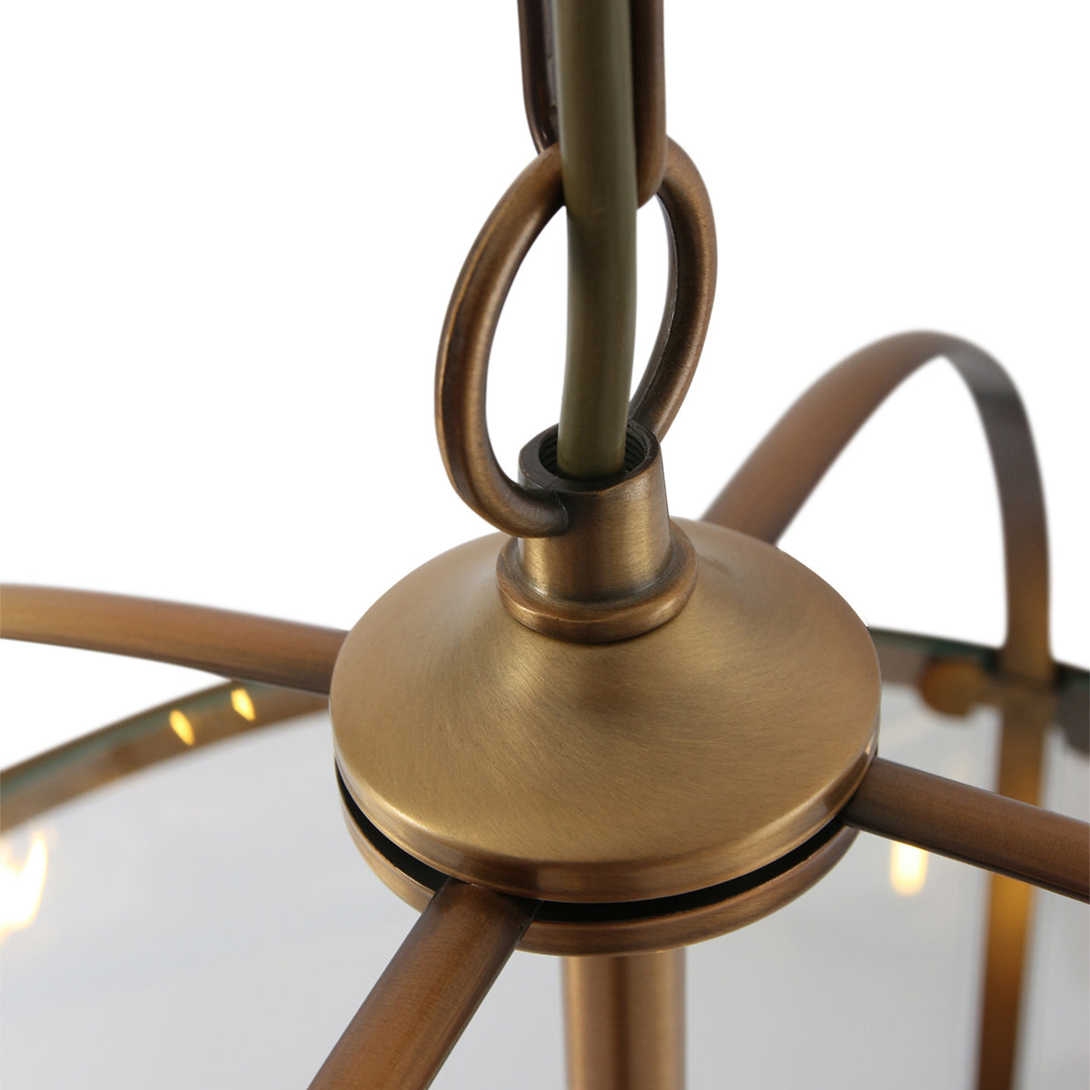 Hanglamp Pimpernel 5972BR brons met helder glas Ø25 cm