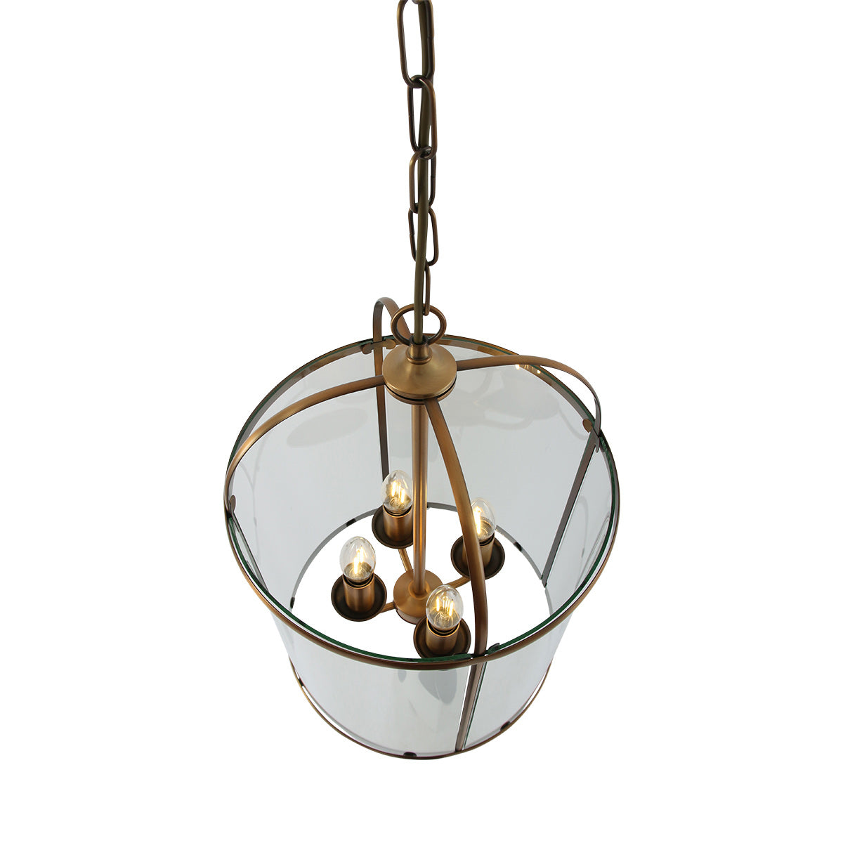Hanglamp Pimpernel 5972BR brons met helder glas Ø25 cm