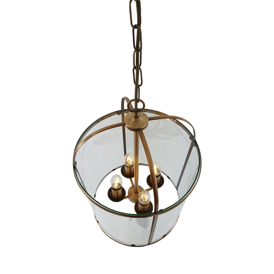Hanglamp Pimpernel 5972BR brons met helder glas Ø25 cm